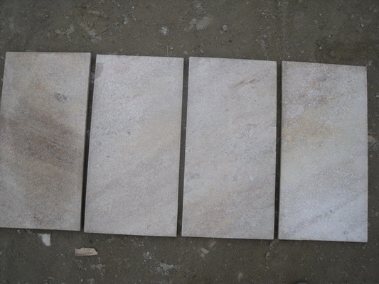 China Off-White Quartzite Tiles Quartzite Pavers Quartzite Pation Stones Natural Stone Flooring Walkway supplier