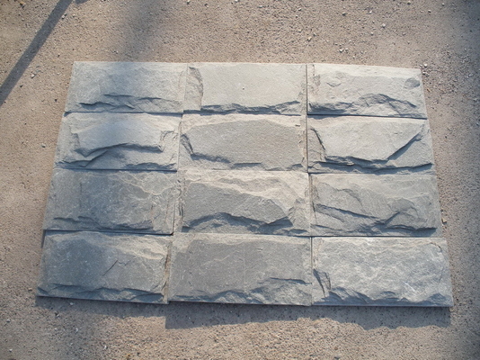 China Grey Slate Mushroom Stones Slate Wall Stone Slate Stone Cladding Slate Landscaping Stones supplier