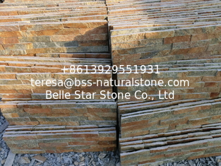 China Rustic Quartzite Culture Stone Natural Stone Cladding Real Stone Veneer Fireplace Stacked Stone supplier
