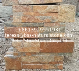 China Rustic Quartzite 18x35 Thin Stone Veneer,Natural S cut Stone Cladding,Quartzite Culture Stone supplier