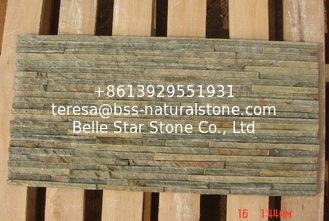 China Light Rusty Slate Waterfall Shape Thin Stone Veneer,Yellow Brown Slate Culture Stone/Ledgestone supplier