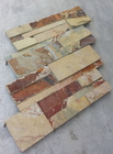 Yellow Rusty Slate S Clad Stone Cladding,Split Face Slate 18x35 Thin Stone Veneer,Slate Culture Stone